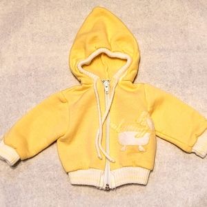 Vintage hooded zip up sweater